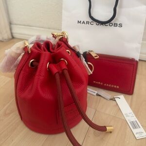 Marc Jacobs Scarlet Red Mini Bucket Bag